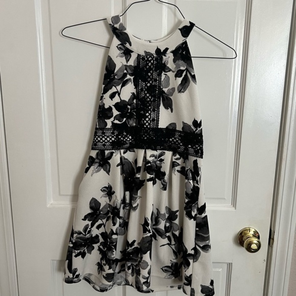 Girls Amy Byer dress. Size 12. Black and white